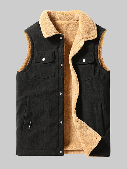 Herrenweste Winter Warm Fleece-lined - IdealeKleiden