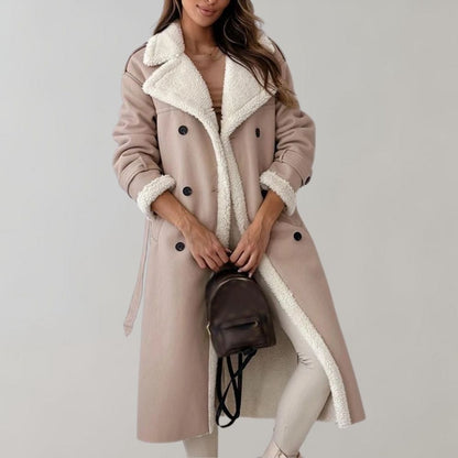 Veste longue d'hiver élégante pour femme