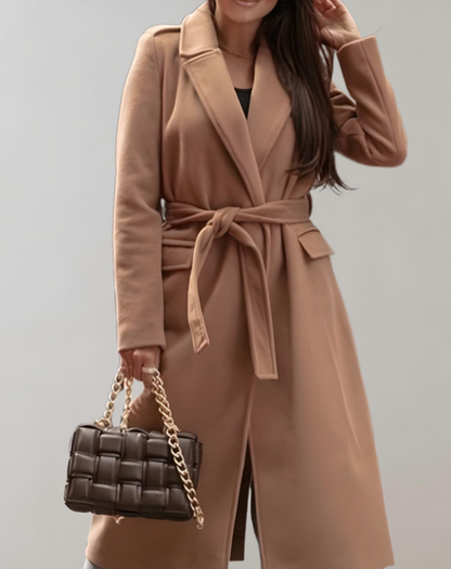 Robe longue pour femme en coton à manches longues et design élégant
