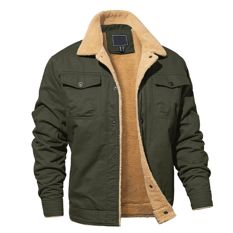 Veste cargo polaire isolée pour homme