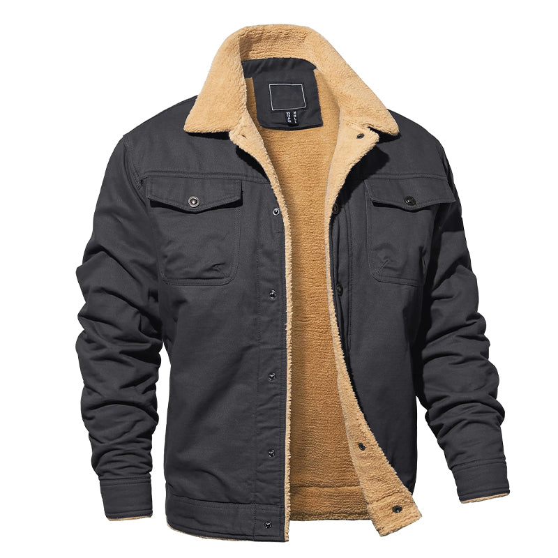 Veste cargo polaire isolée pour homme