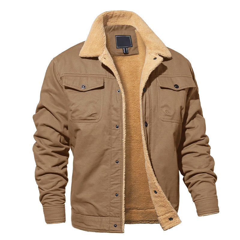 Veste cargo polaire isolée pour homme