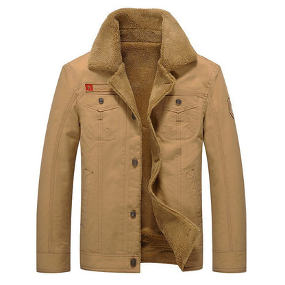Veste d'hiver homme polaire sherpa isolée