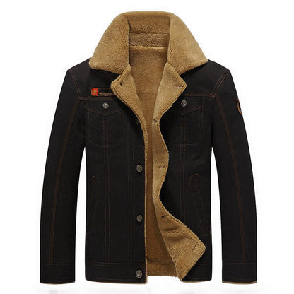 Veste d'hiver homme polaire sherpa isolée