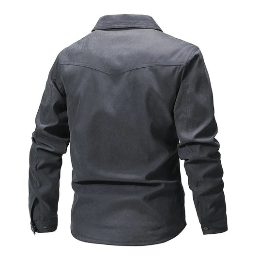 Herren Flanell Hemdjacke Warm Gefüttert - IdealeKleiden