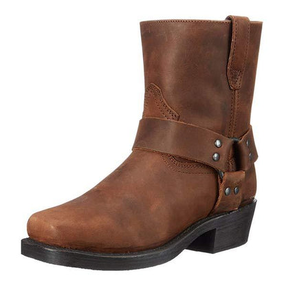 Herren Westernstiefel Wadenhoch Spitze - IdealeKleiden