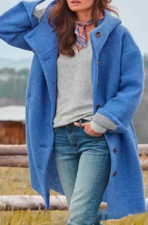 Manteau élégant pour femme uni moderne