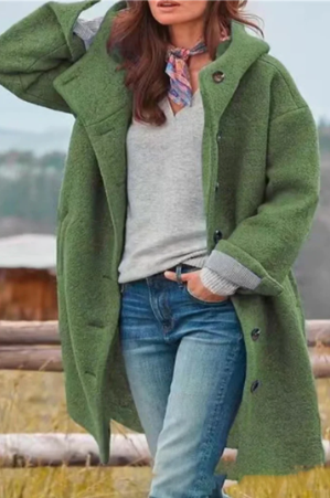 Manteau élégant pour femme uni moderne