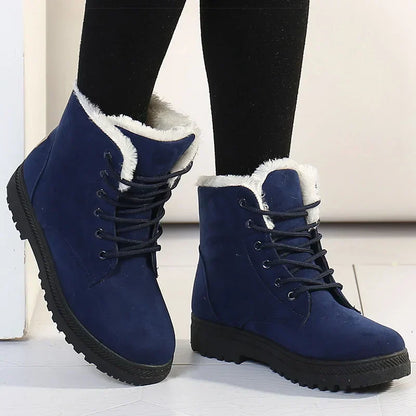 Bottes d'hiver chaudes pour femmes, rembourrage doux
