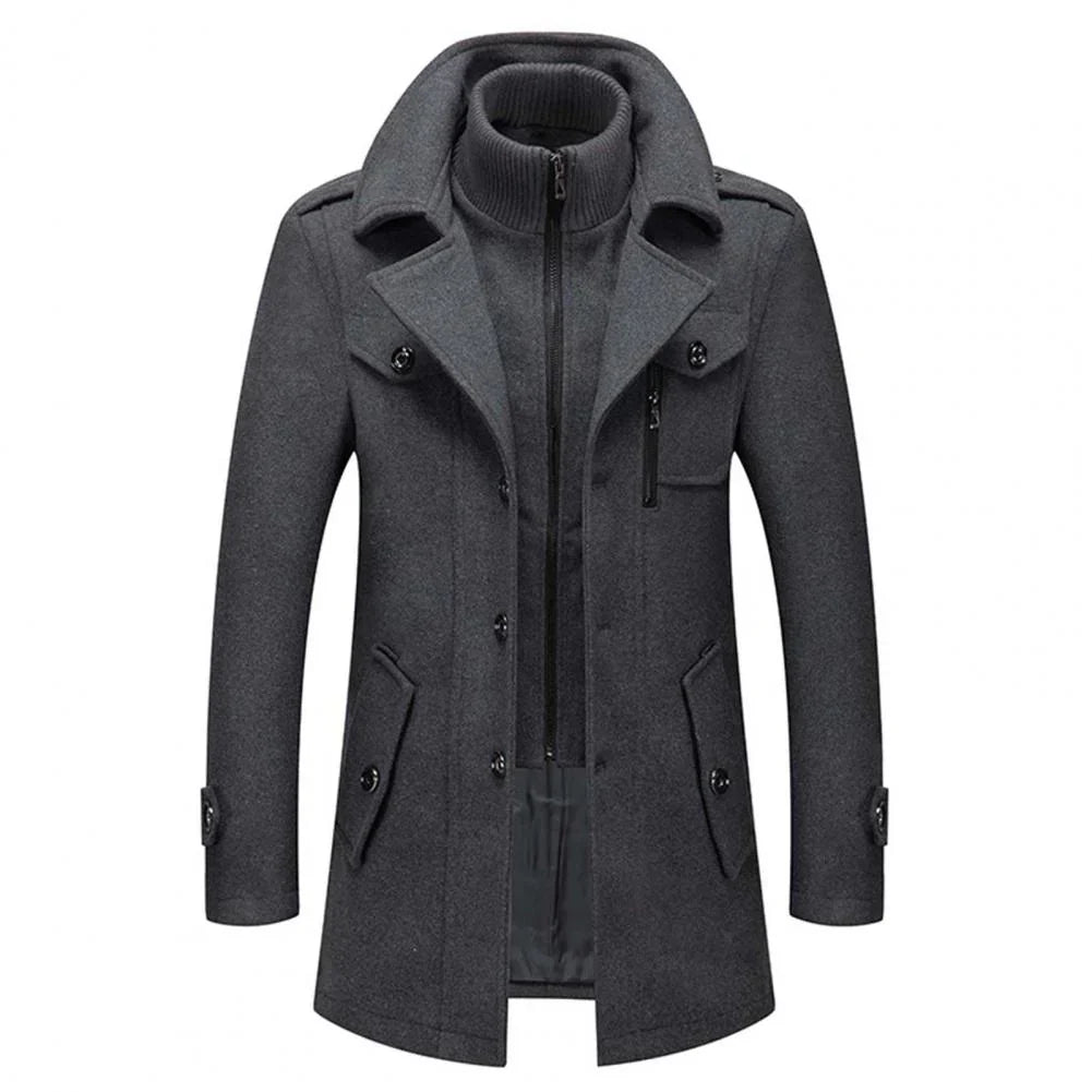 Manteau d'hiver deux pièces isolé pour homme