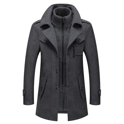 Manteau d'hiver deux pièces isolé pour homme