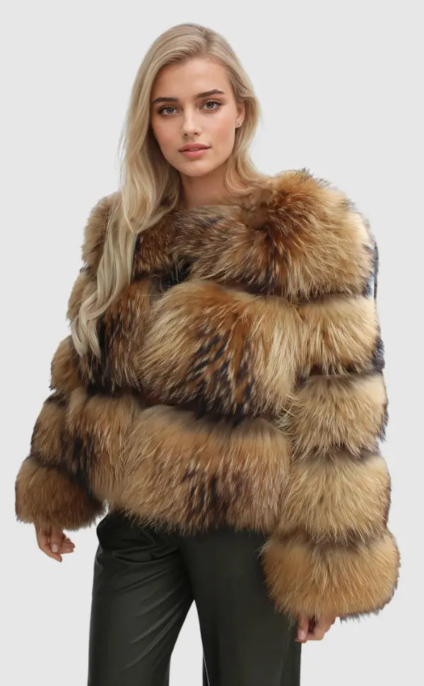 Veste élégante en fausse fourrure pour femmes