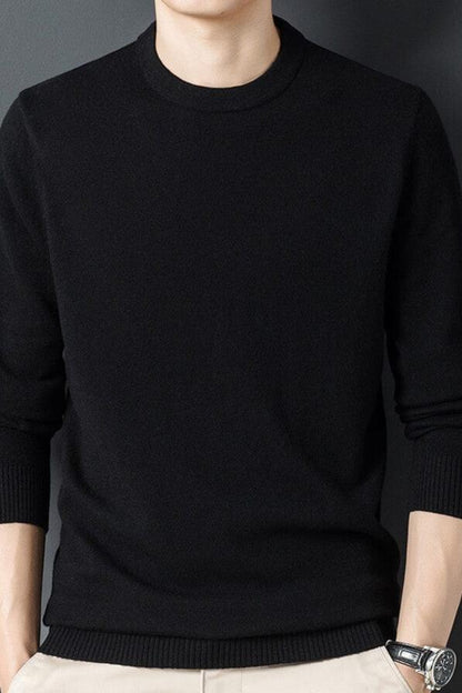 Pull en tricot doux de qualité supérieure pour homme