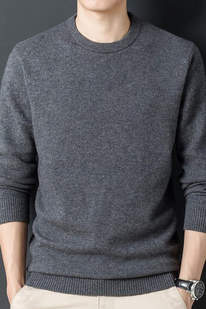 Pull en tricot doux de qualité supérieure pour homme
