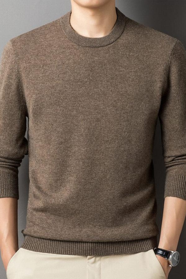 Pull pour homme Manches longues Chaud Confortable