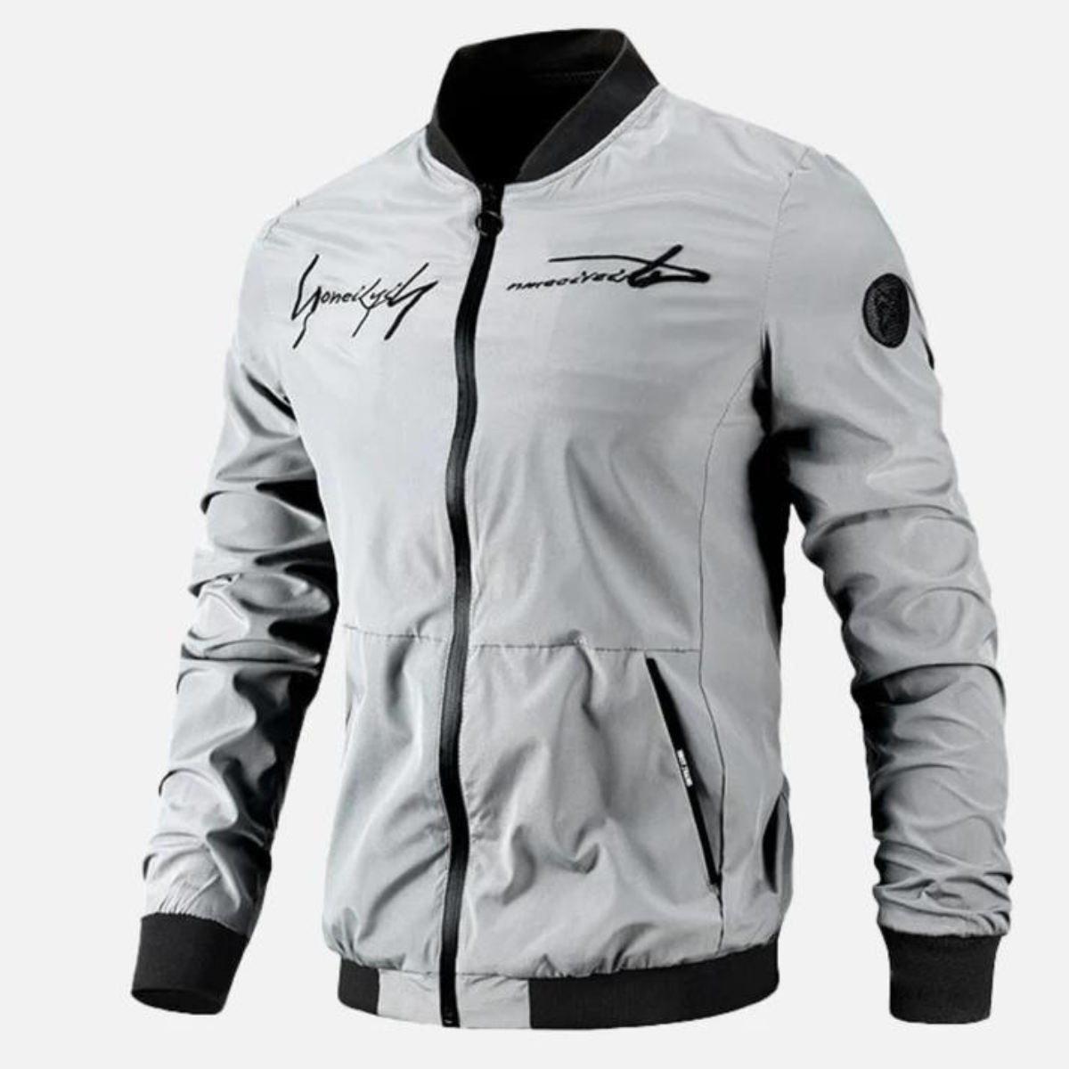 Moderne Bomberjacke mit Stickerei - IdealeKleiden