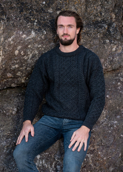Pull en laine tricoté homme hiver