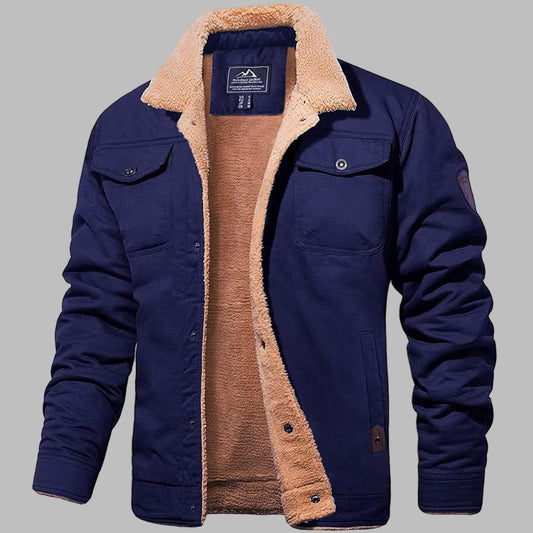 Stylische Herrenjacke Retro Bomber Look - IdealeKleiden