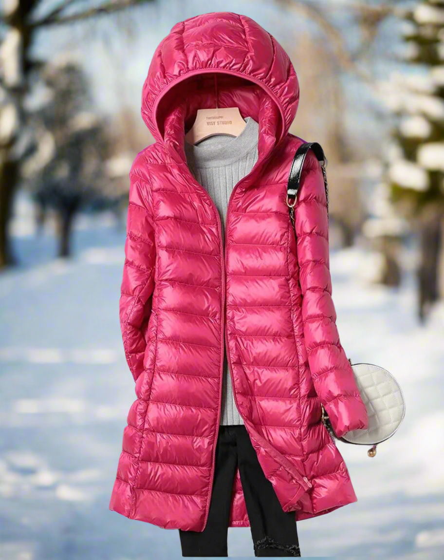 Manteau d'hiver élégant pour femme, légèrement doublé