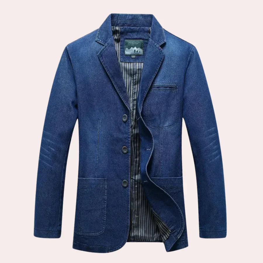 Blazer en jean élégant pour hommes Style moderne