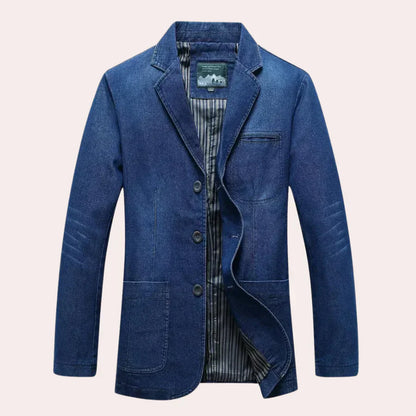 Blazer en jean élégant pour hommes Style moderne