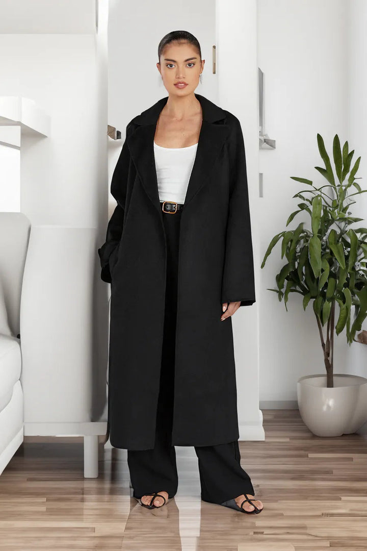 Manteau élégant en laine pour femme de designer