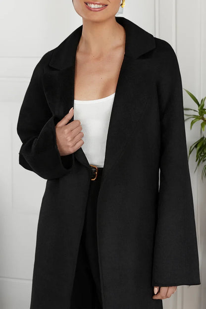 Eleganter Wollmantel Damen Designer - IdealeKleiden