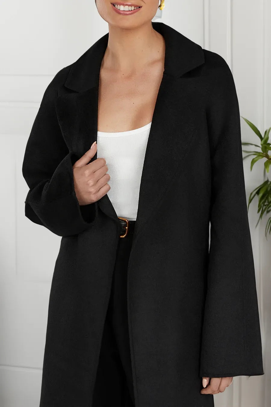 Stylische Wolljacke Designer Qualität - IdealeKleiden
