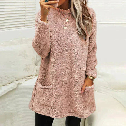 Haut d'hiver doux Pull confortable