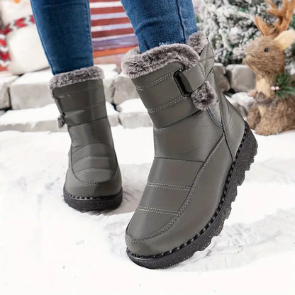 Bottes de Neige Chaudes Fourrées Femme