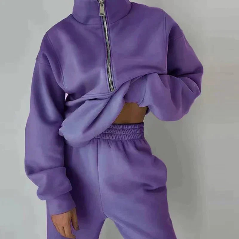 Survêtement 2 pièces taille haute confortable