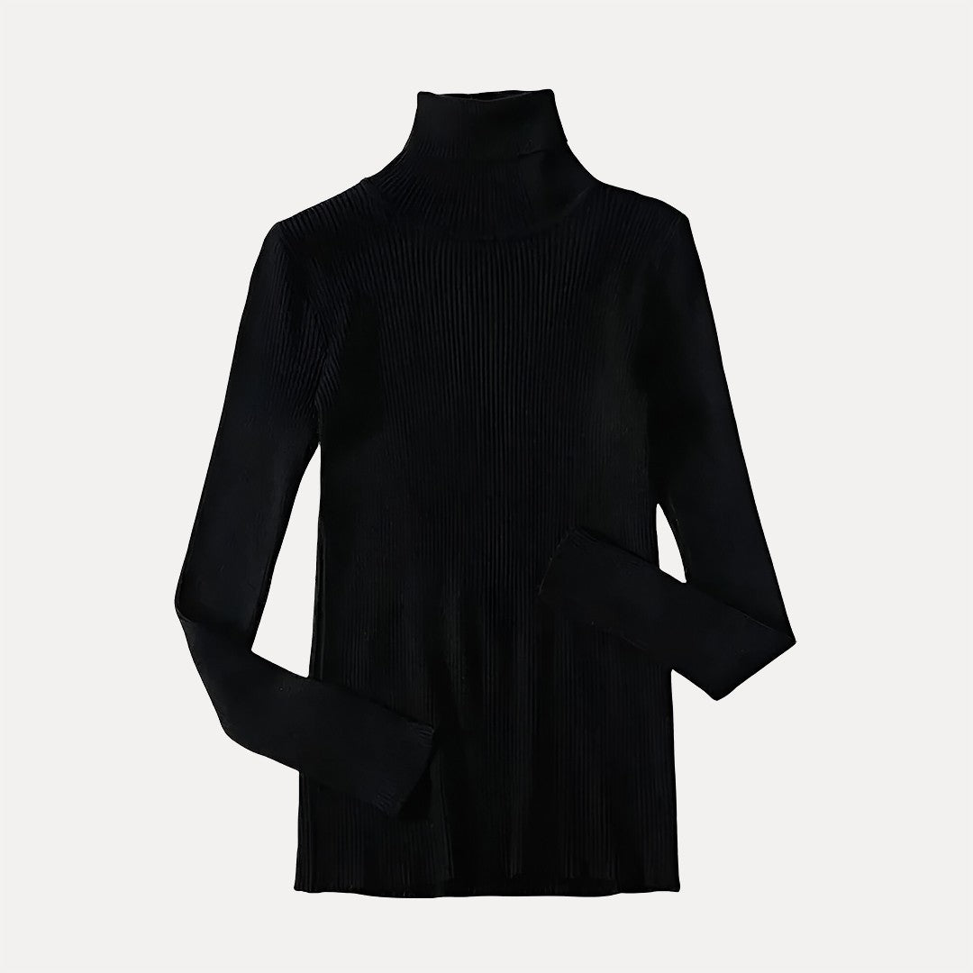 Pulls col roulé côtelés et doux