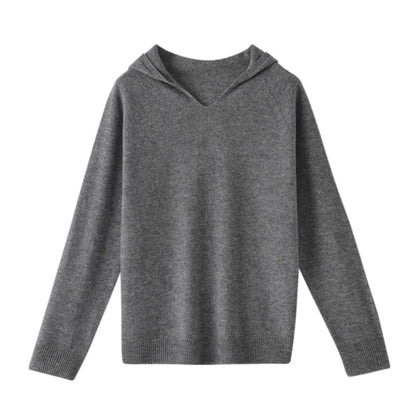 Robe tendance avec décolleté en V et capuche