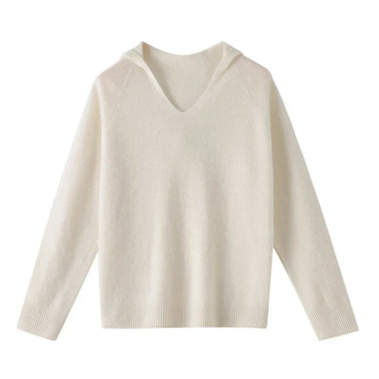 Robe tendance avec décolleté en V et capuche