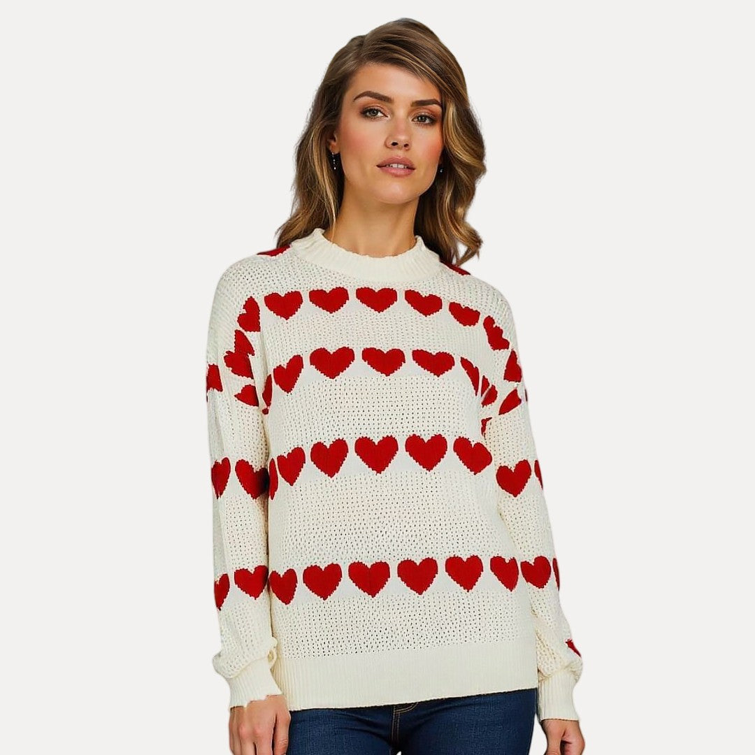 Kleid Mit Herz Muster - IdealeKleiden