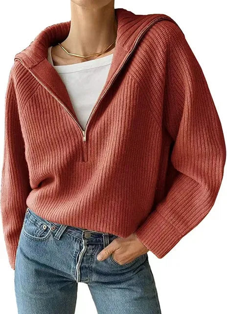 Robe élégante femme col V fermeture éclair