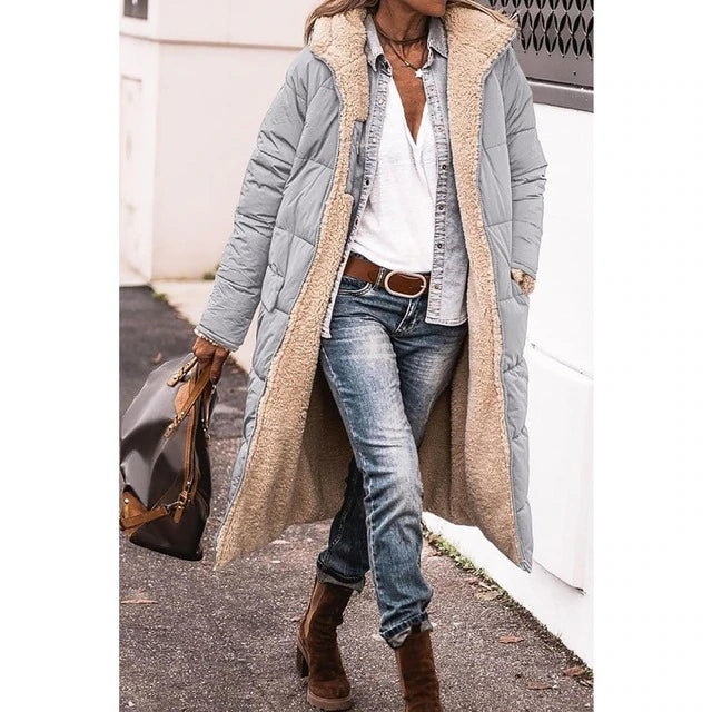 Manteau en peau d'agneau pour femme Manteau d'hiver