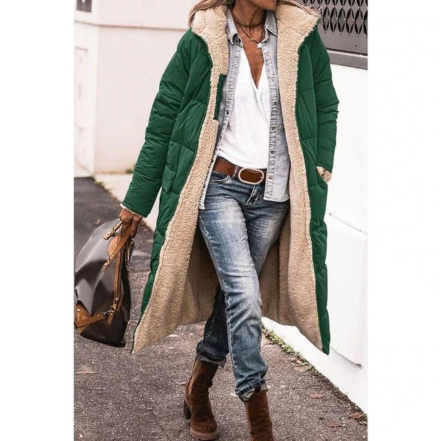 Manteau en peau d'agneau pour femme Manteau d'hiver