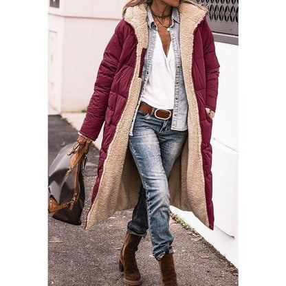Manteau en peau d'agneau pour femme Manteau d'hiver