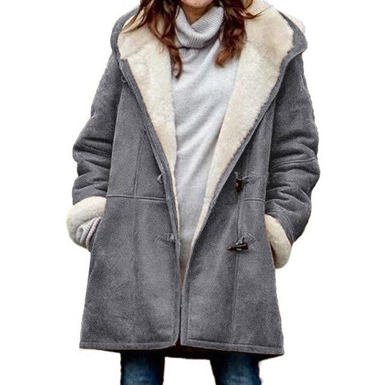 Isabella - Veste polaire à capuche sportive Femme noire