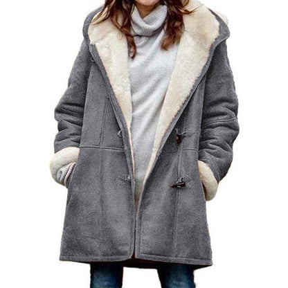 Isabella - Veste polaire à capuche sportive Femme noire