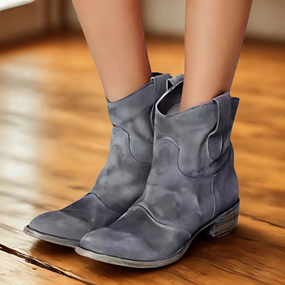 Bottines Vintage Chic Talon Bas