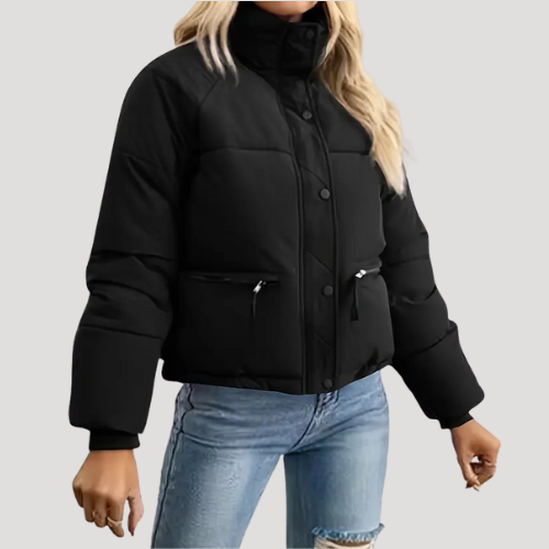 Damen Pufferjacke Steppweste Warm Isoliert - IdealeKleiden