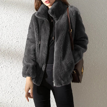 Veste polaire femme Col chaud Moderne