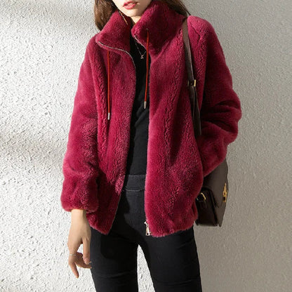 Veste polaire femme Col chaud Moderne