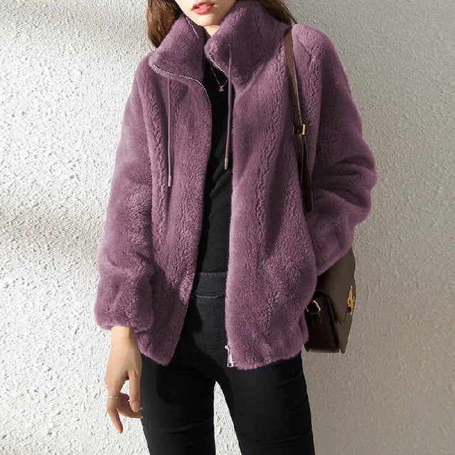 Veste polaire femme Col chaud Moderne
