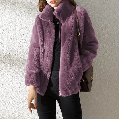 Veste polaire femme Col chaud Moderne