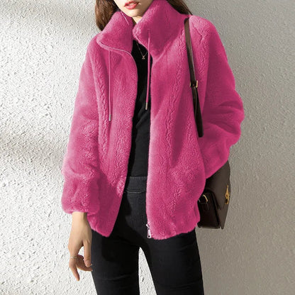 Veste polaire femme Col chaud Moderne