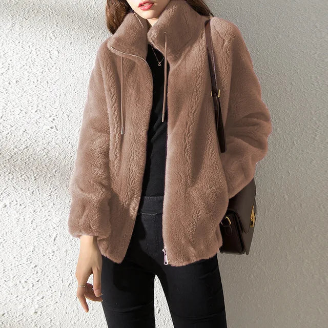 Veste polaire femme Col chaud Moderne