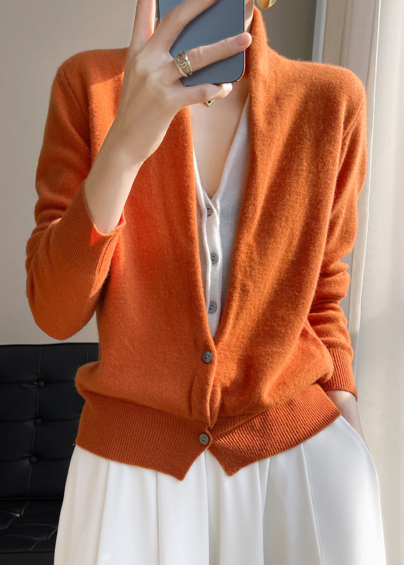 Cardigan femme en laine col V patchwork